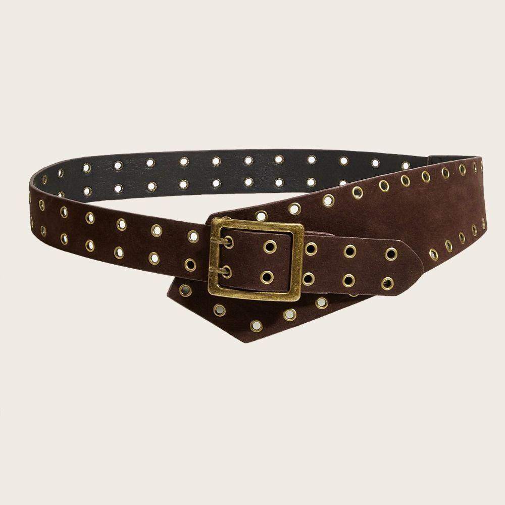 PU Leather Spicy Girls Waistband Y2k Wide Waist Belt Punk Style Waist Belt Pants Accessories