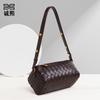 Versatile Niche Single Shoulder Underarm Women's Bag Woven Trendy Retro Portable Camera Bag Casual Messenger Pen Holder Bag