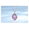 Umcho Oval Nano Pink Moganite Jewelry Sets Gemstone Pendant Necklace Rings Drop Earrings 925 Sterling Silver For Women Best Gift