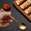 Gold Stainless Steel Spoon For Coffee Set Teaspoon Cute Ice Cream Dessert Cake Spoon Kitchen Accessories Tableware