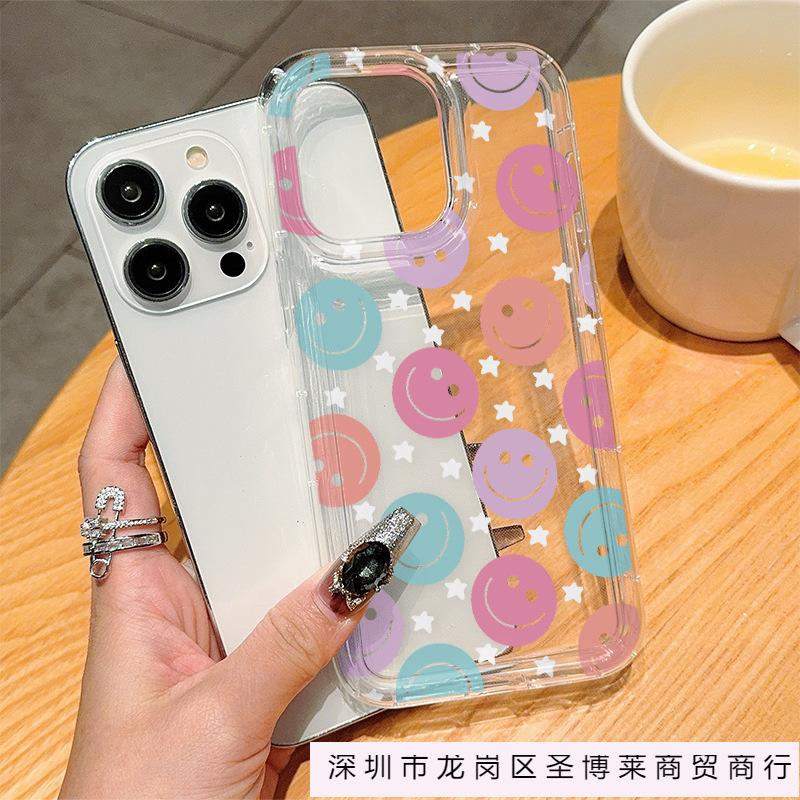 Трендовый принт Apple 15promax креативный узор iPhone14plus нишевый 13 простой 12 чехол для мобильного телефона 11