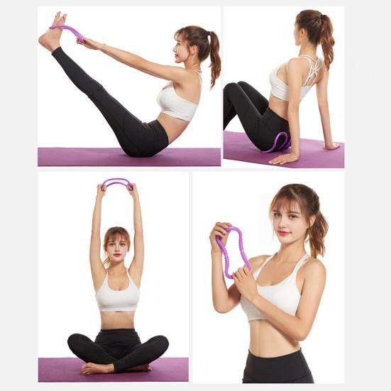 1/2 шт. Кольцо для йоги с массажными точками, портативное кольцо для массажа голени, фитнес-кольцо, пилатес, растяжка мышц, массажный круг, инструмент для домашнего спортзала