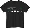 Custom Band Merch Style TShirt Your Favourite Song Artist Unisex Tee