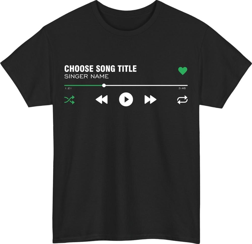 Custom Band Merch Style TShirt Your Favourite Song Artist Unisex Tee