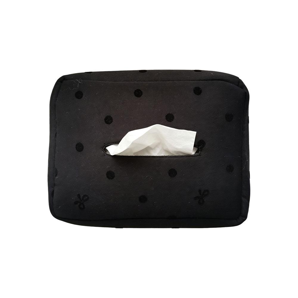 Bow Car Tissue Holder Polka Dot Hanging Tissue Dispenser Creative Car Tissue Box Seat Back