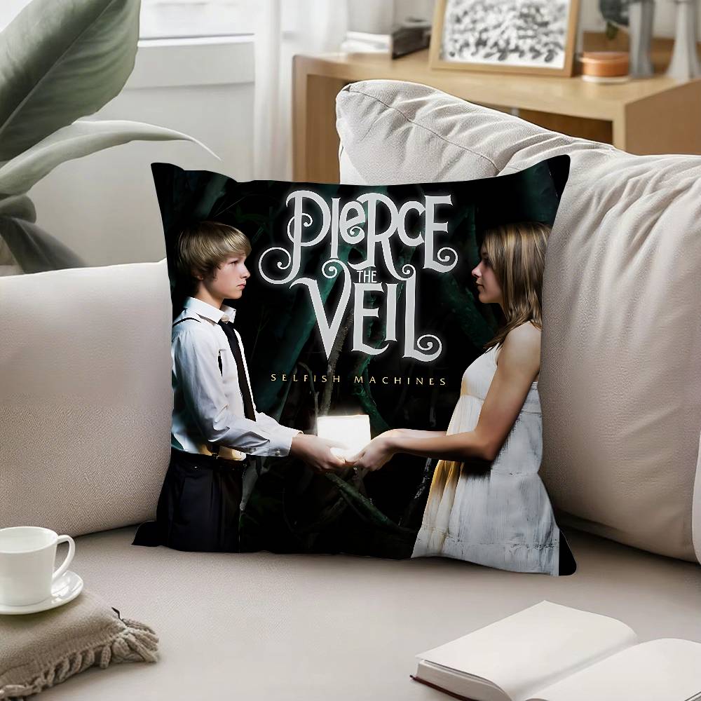 Band APierce TheS Veil Throw Pillow Covers Pattern Cushion Cover Suitable For Sofa Bedroom Car Pillow Cover