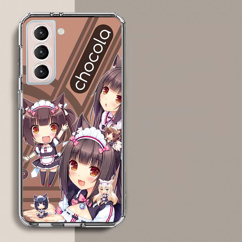 Чехол для телефона Chocola Nekopara Для Samsung A16 A26 A36 A56 A17 A15 A25 A35 A55 A14 A24 A34 A54 A04S A05S Galaxy Note 20 10 9 8 A9 A