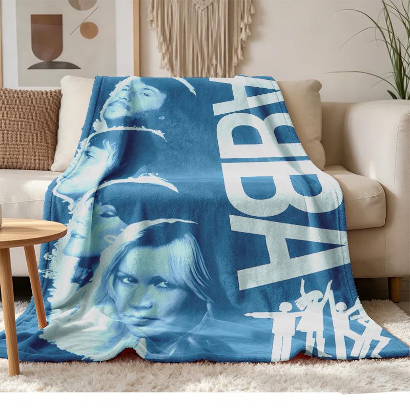 ABBA Мягкий и удобный фланель Подходит для диванов гостиных наружного кемпинга путешествий, а также станет отличным подарком на годовщину