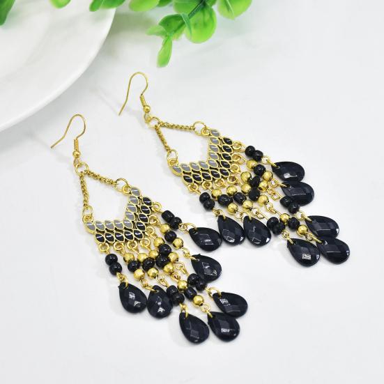 1 пара висячих сережек, бусин, декоративных капель воды, подвесных серег на крючках, подарок