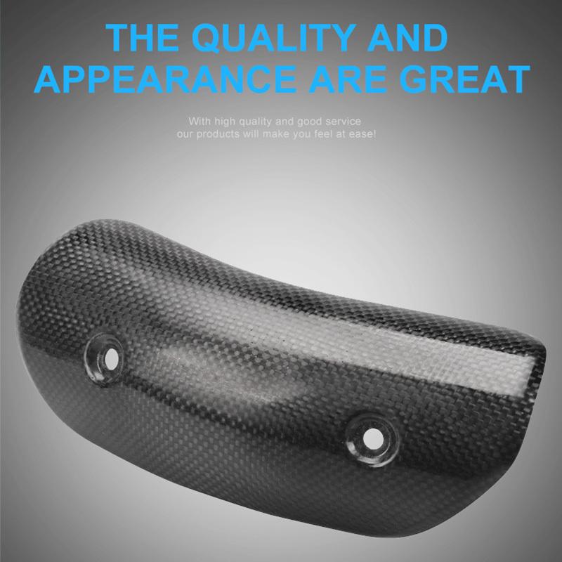 Motorcycle Exhaust Carbon Fiber Protector Heat Shield BMW S1000RR 10-20 Muffler Cover Middle Pipe Connection