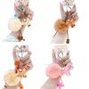 with Ball Horse Keychain Chinese Style New Year Keyring Cute Plush Pony Keychain  Kids Gifts