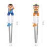 Edison Police and Firefighter Pororo Stainless Steel Correction Chopsticks Level 2 Right Hand, Police + Police + Firefighter, 1 Set