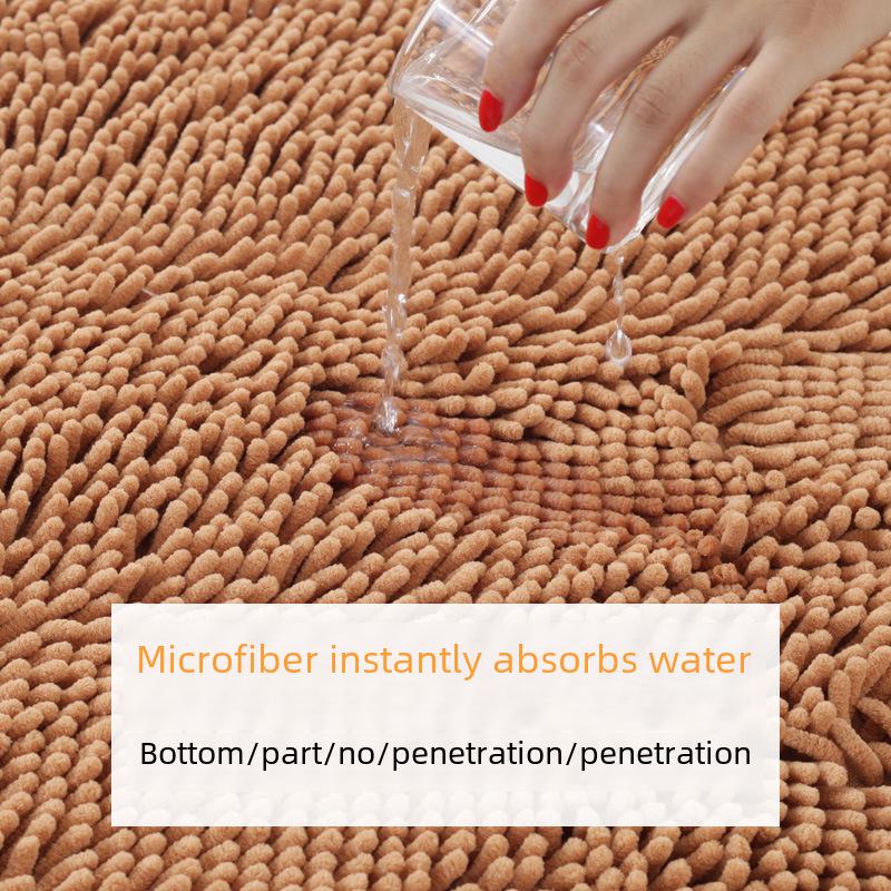 Нескользящие впитывающие коврики из шенилла для спальни, прихожей, ванной комнаты и кухни