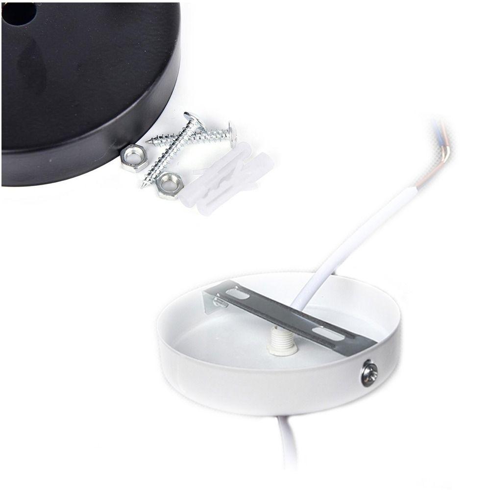 Металлический держатель лампы со светодиодной подсветкой, адаптер цоколя, круглая основа для светильника, детали подвесного светильника, переходник, держатель для потолочного светильника