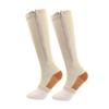 Zippered Compression Socks Thigh-High Zipper Toeless Design Compression Stockings for Men & Women High Quality Nylon Fabric