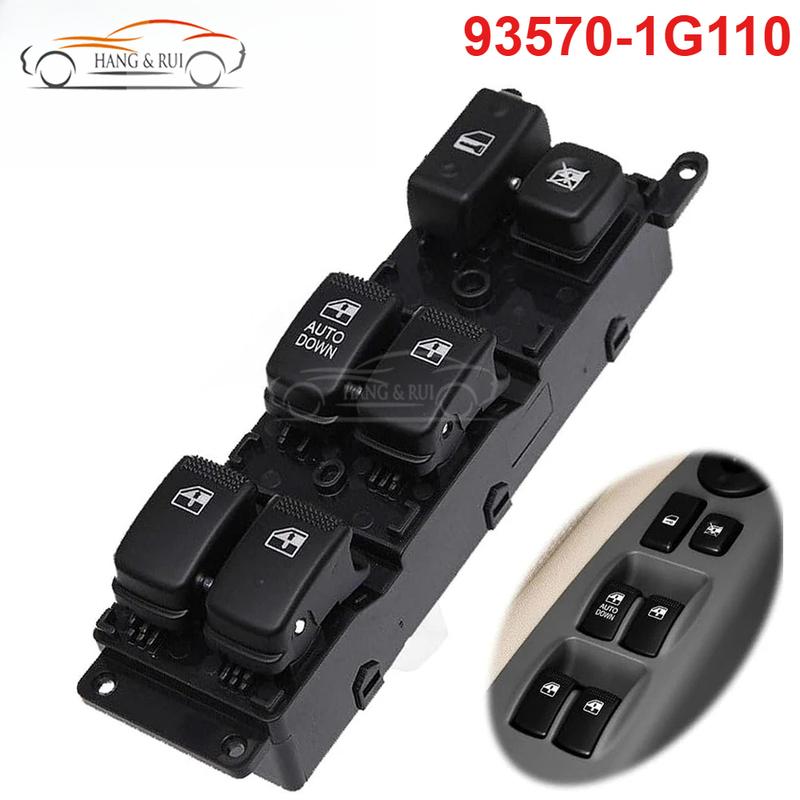 Front Left Power Master Window Control Switch for Kia Rio 2006 2007 2008 2009 2010 Car Accessories 93570-1G110 935701G110