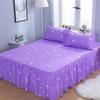 Bedroom Household Single-piece Sanding Bed Skirt Solid Color Skin-friendly Bedspread Bed Cover Bedroom Student Dormitory Sheets
