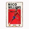 Nico Williams Spain Soccer Poster Metal Plaque Poster Club Home Bar Cave Classic Plaques Tin Sign Room Wall Decor
