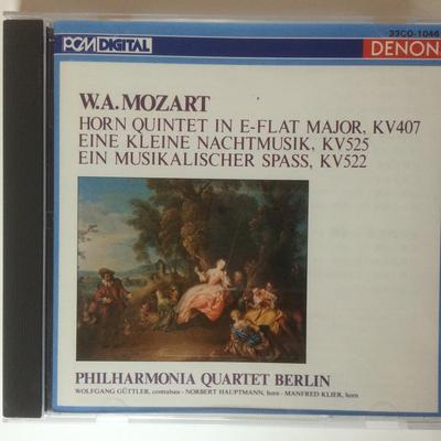 CD В.А. МОЦАРТ; ФИЛАРМОНИЧЕСКИЙ КВАРТЕТ БЕР - Моцарт: Квинтет для валторны ми-бемоль мажор 33CO1046 Япония ОбиКлассика Б/У