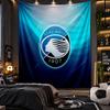 Wall Hanging Tapestry Atalanta FC Print Cloth for Living Room Bedroom Home Decor