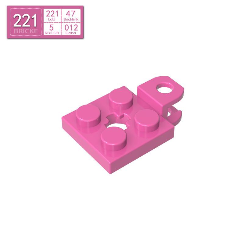 BRICKE 2x2 Ball Joint Base Plate, Compatible with LEGO 63082, DIY MOC Building Blocks