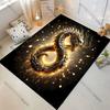 Majestic golden dragon glowing carpet Yoga living room room decor children's crawling mat doormat area rug games mat