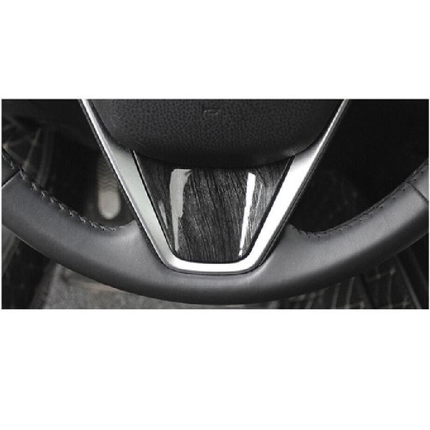 Steering Wheel Button Cover Trim 3* For Toyota Camry 2018-2023 Black Wood Grain