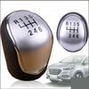 6 Speed Manual Gear Shift Knob Head Ball For Hyundai IX35 2010-2016 Silver 1pcs