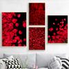 Modern Romantic Red Rose Petals Posters and Prints Canvas Painting Nordic Wall Art Pictures for Living Room Home Decoration