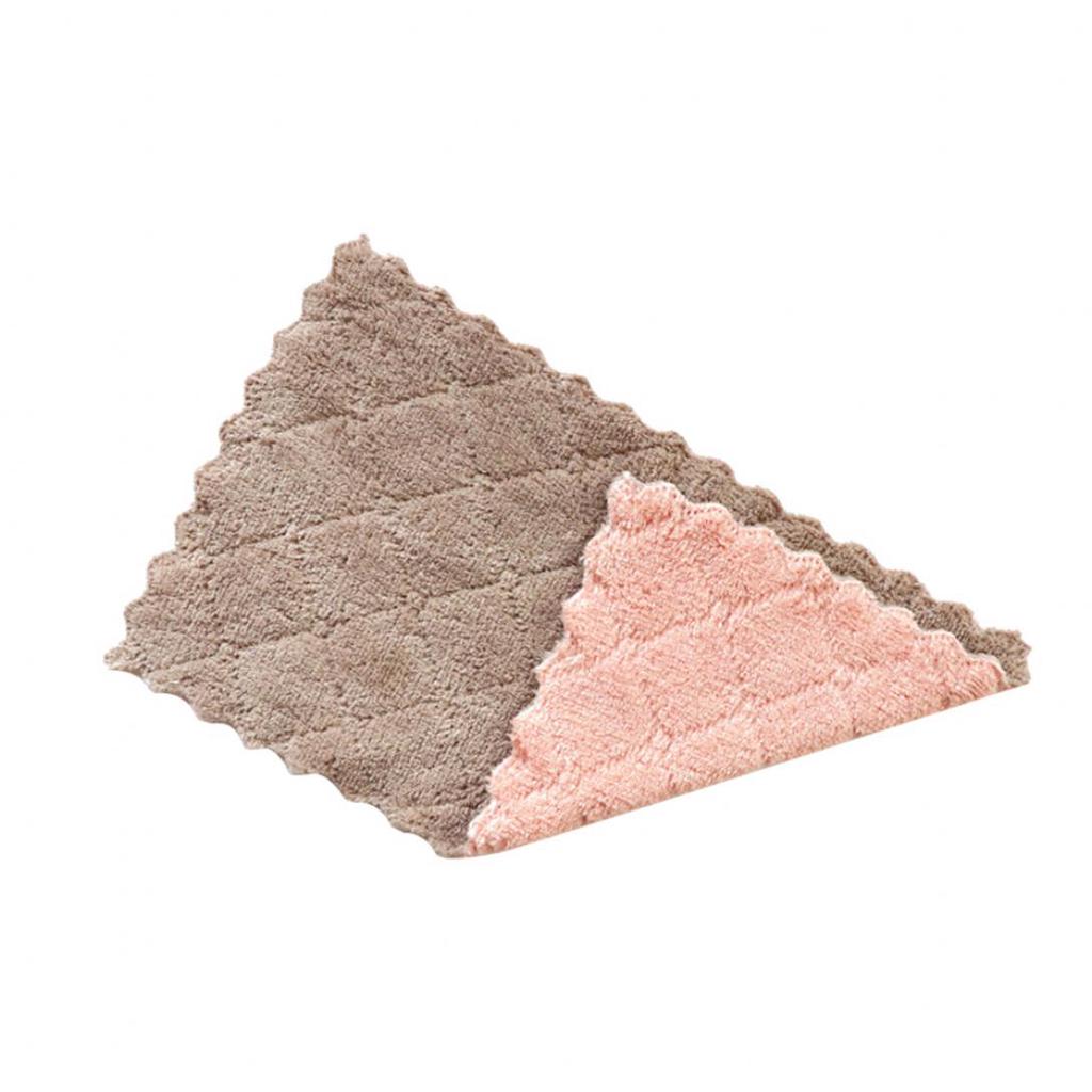 H&K Store Набор из 5 двусторонних кухонных полотенец из микрофибры - Высоко впитывающие и пригодные для машинной стирки