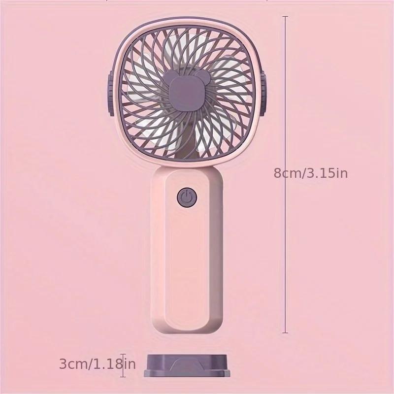 1800mah Mini Portable fan,USB Electric Fan 3 Speeds Rechargeable Portable Fan Eyelash Hand Fans for Room Camping Supplies Neck