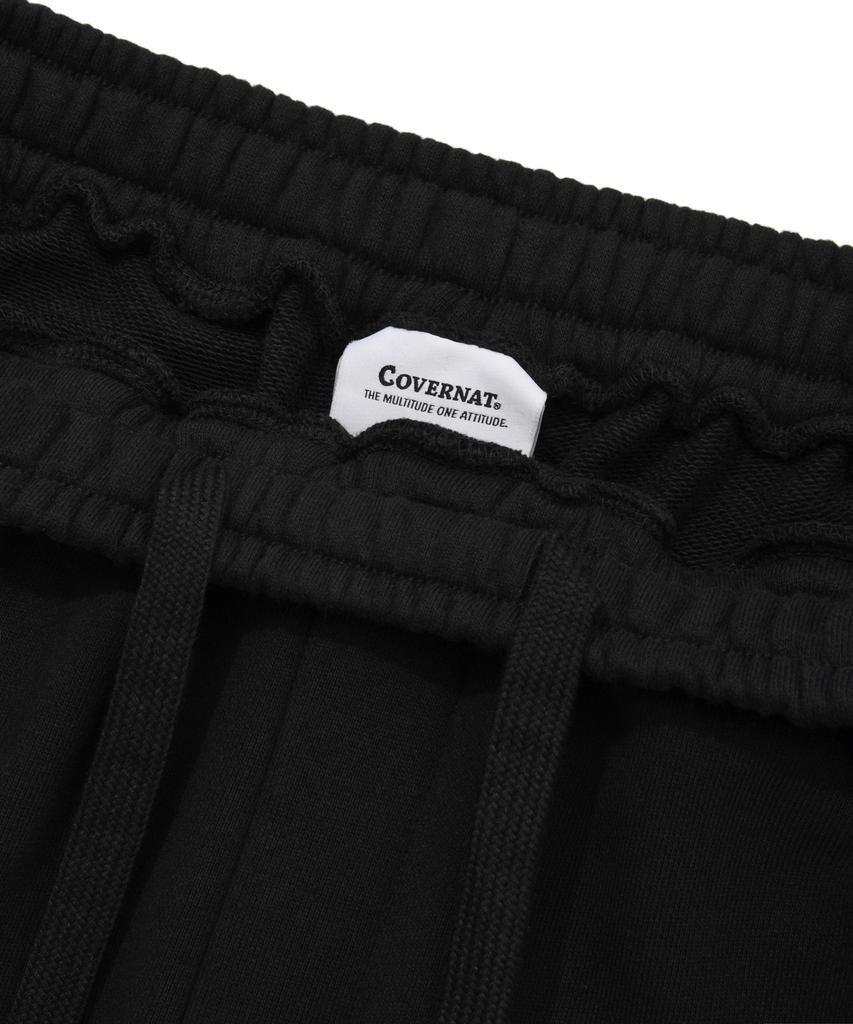 COVERNAT Спортивные брюки-джоггеры классического кроя Черные