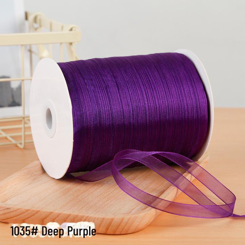 1 см прозрачная снежная пряжа лента для аксессуаров для волос и подарочных пакетов