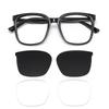 Trendy UV400 Sunglasses for Men Fashion Retro Square Sun Glasses Eyewear Male Women Vintage Myopia Eyewear0-1.0-4.0