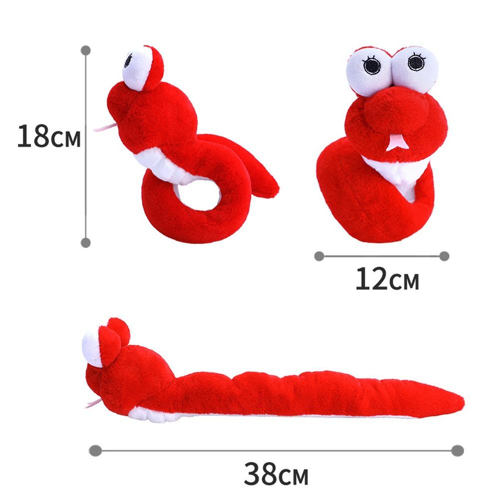 Wrist Style Plush Doll Slap Bracelet Simulation Snake Plush Wrist Band  Kids