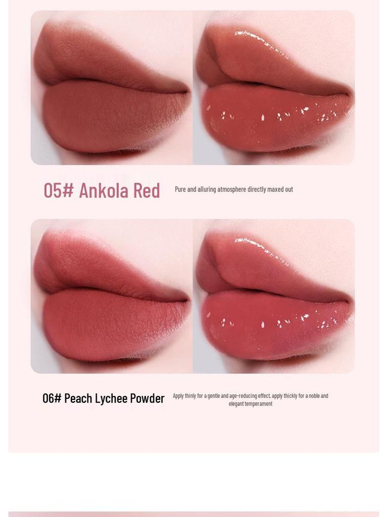 Набор блесков для губ «Искушение ангела»: Матовые бархатные, зеркально-блестящие и плампинг-помады с эффектом влажных губ