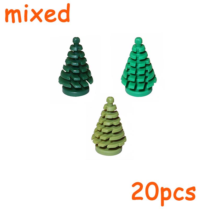 Растения Аксессуары MOC Город Сосна Ветка Куст Трава Цветок Строительные Кирпичики 3741 4727 4728 6148 6255 30093 30176 33291