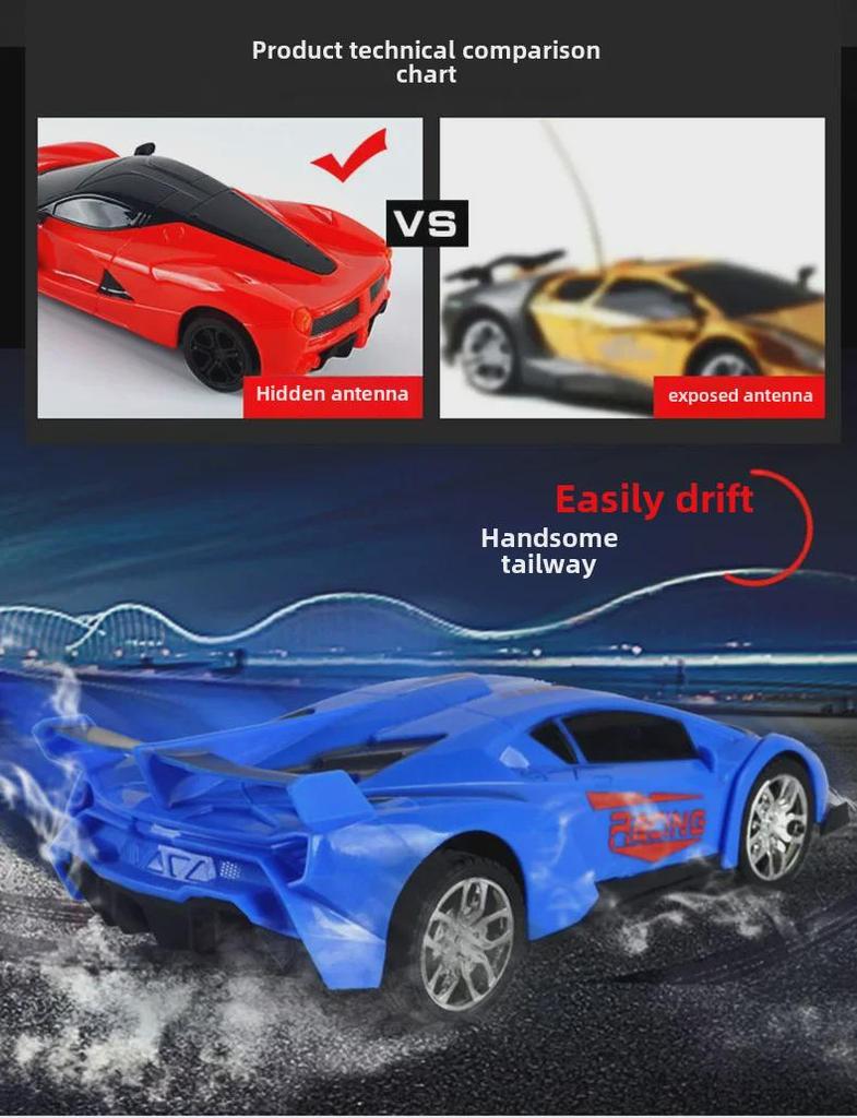 1:20 Wireless RC Drift Police Car with Lights - Children's Electric Toy