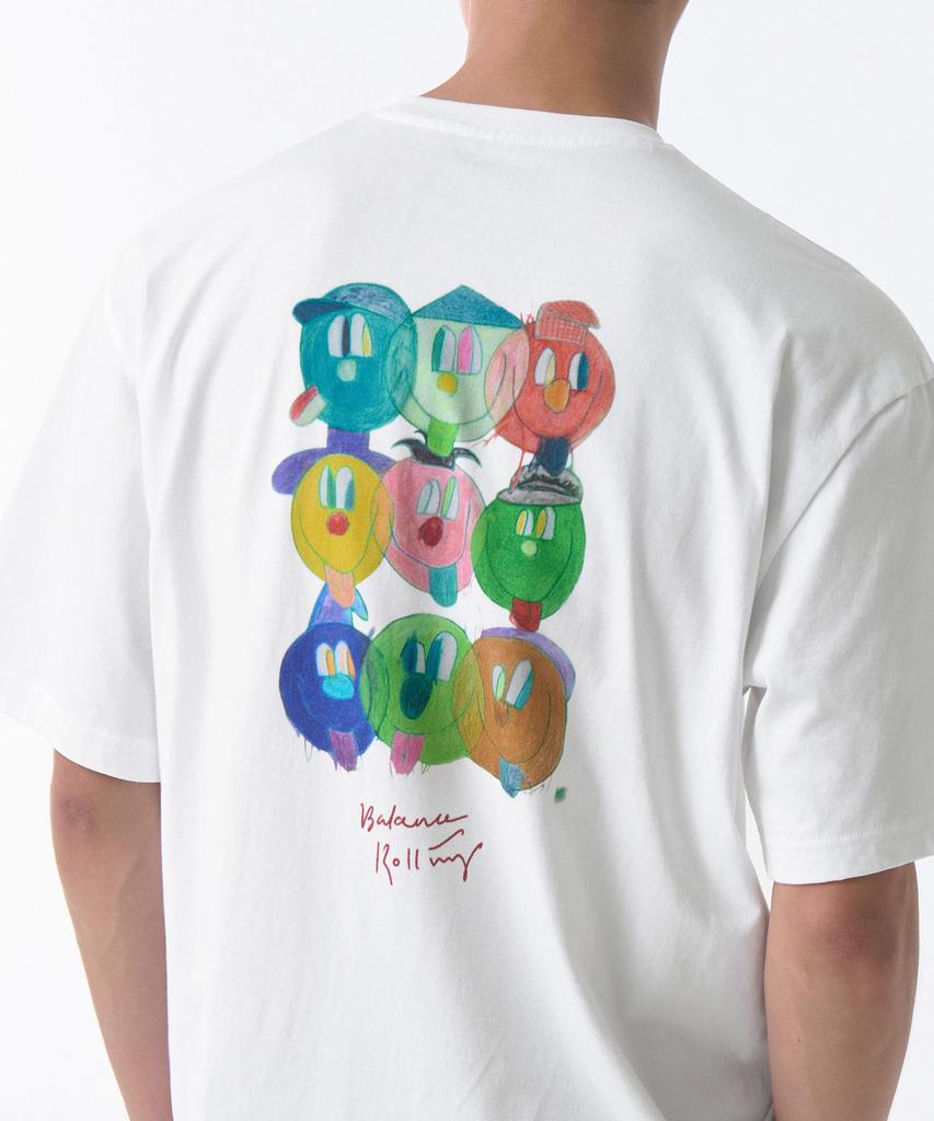 MUSINSA STANDARD Gangmok_Balance Rolling T-Shirt [White]