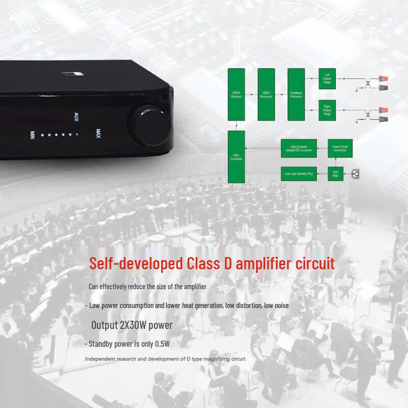 Гибридный цифровой Bluetooth-усилитель NAD D3020 V2 (Китайская версия)