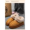 Хлопковые тапочки женские, зимние простые, можно носить вне упаковки с зимними ботинками, мягкие и утолщенные теплые меховые тапочки, пара хлопковых туфель