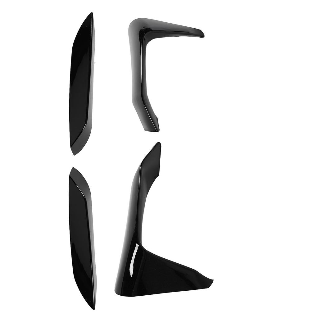 4Pcs Front Bumper Grille Fog Light Spoiler Set ABS Improve Sporty Appearance Front Bumper Splitter for F80 F82 F8  4