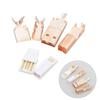 1Set Rose Gold USB A and B Jacks Connectors Supporting USB2.0 480Mbps Transfer for High Fidelities Sound Applications