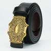 Women's Belt Versatile Belt New Style Fashionable Simple Belt Pure Cowhide Women's Smooth Buckle Belt