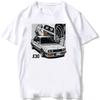 Retro Germany EUDM - E34 M5 Tshirts Summer Men Short Sleeve Old Legend E30 M3 Classic Car T-Shirt Casual Tops White Tees