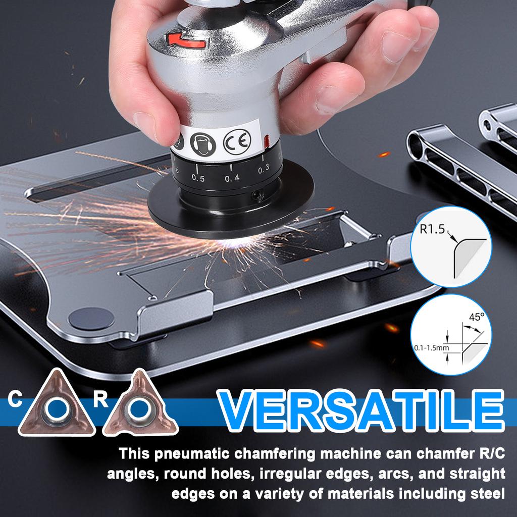 Пневматическая машина для снятия фасок, плотник, инструмент для снятия фаски, портативная ручная шлифовальная машина, металл, дерево, акрил