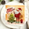 20pcs/Pac 33*33cm 2-Ply Disposable Party Napkin Christmas Pattern