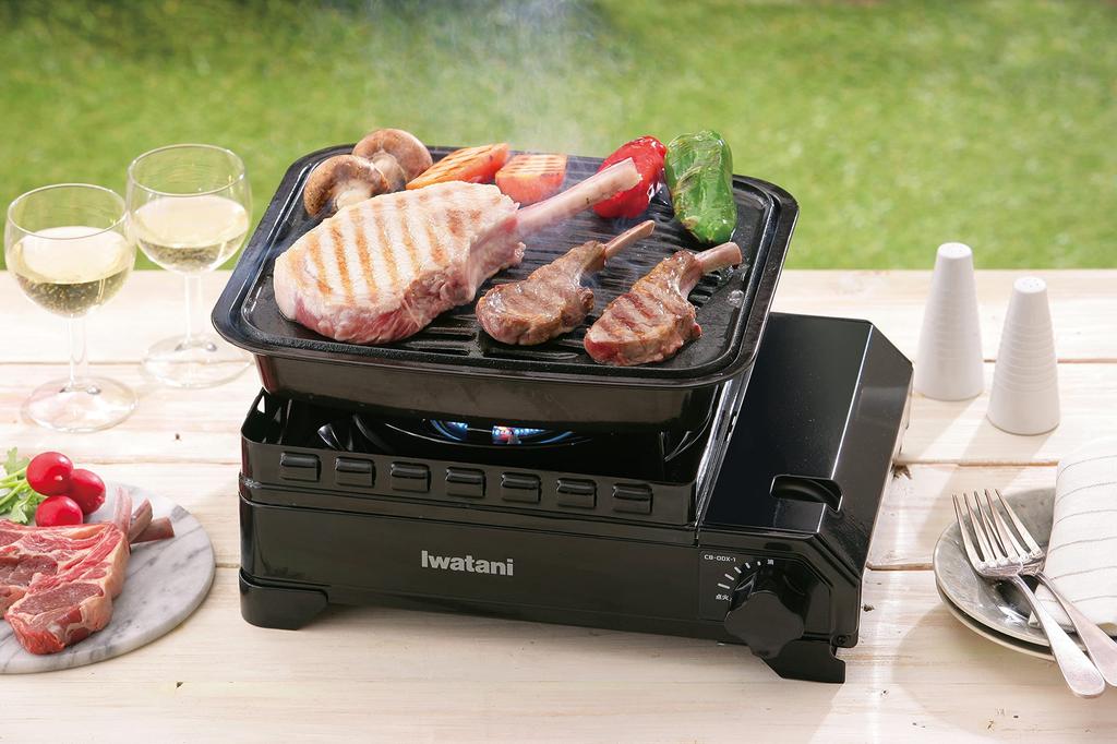 Кассетная плита Iwatani Iwatani Кассетная печь Fu Toughmaru для кемпинга и барбекю на открытом воздухе Защита от отключения электроэнергии Черный CB-ODX-1-BK