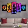 5 Pictures Poster Sasuke Ltachi Character Decorative Painting Kids Room Wall Art Prints Modern Home Decor Canvas Painting No Frame