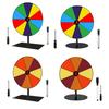 Acrylic Rainbow Prize Wheel with Pen 8/10 Slots Dry Erase Spinning Wheel with Stand DIY Spinner Roulette Fortune Wheel Party Board Game Props